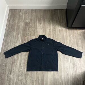 Nike Life Unlined Chore Coat Jacket Men’s Size Large Canvas Black Q5184-010